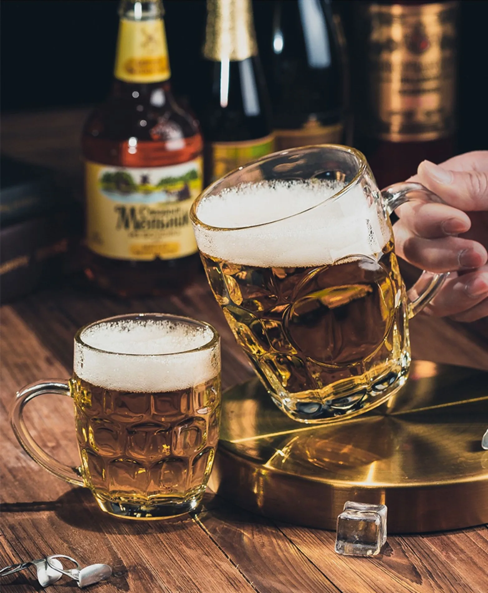 Hot Products Glass Beer Mug With Soda Lime Material High White Quality