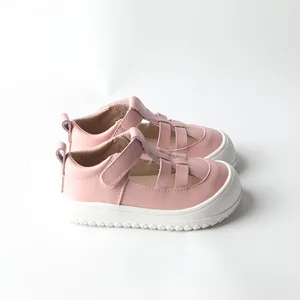 Babyhappy Eco-friendly Barefoot Slides Kids Summer Sandals with Back Strap Anti-Slippery Flat Design