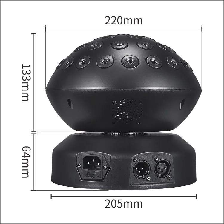 Top sale 37 Eyes RGB Full Color Laser Magic Moving Head Ball 60W Laser Mushroom Lamp Sound Control Stage Lights Club DiscoEvents