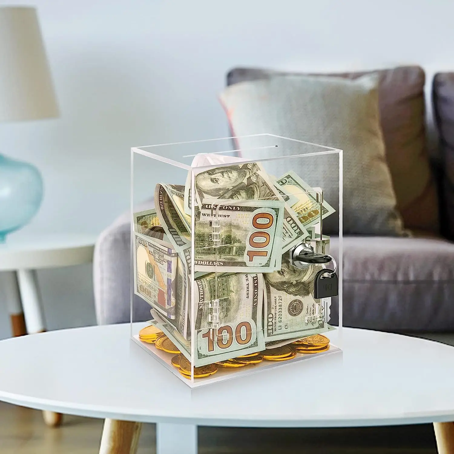 Salvadanaio In Ferro Da 1000 Ml - Barattolo A Bocca Larga, Infrangibile E Multiuso - Foto 14