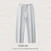 Gray Straight-leg pants
