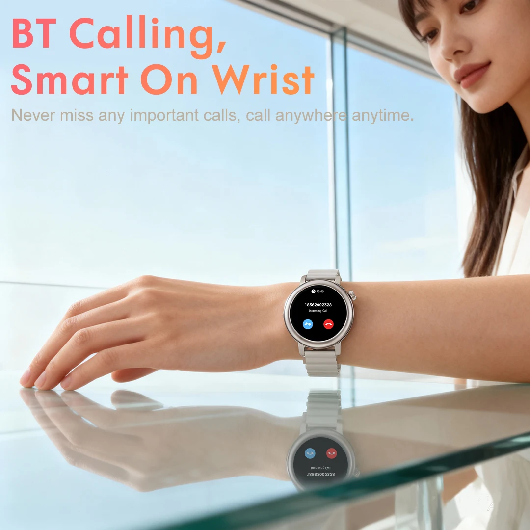  T77 Lady's Smartwatch 1.32Inch Voice Assistant Waterproof Health BT Call Sport Fitness Tracker Women Smart Watch 2026