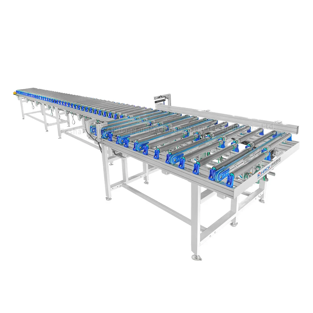Seamless connection of automated kitchen cabinet production line for safety production