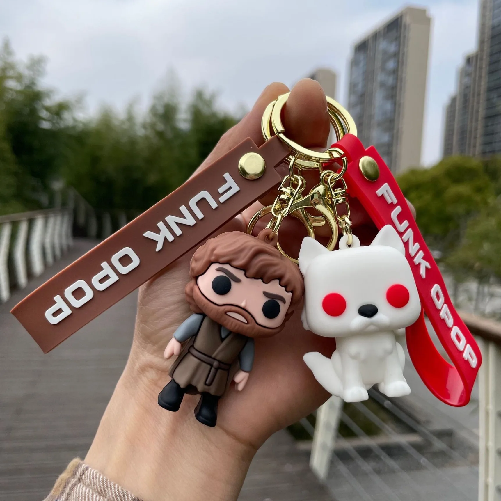 Game of Thrones Keychain Cartoon Doll Car Pendant Couple Bag Pendant Wholesale