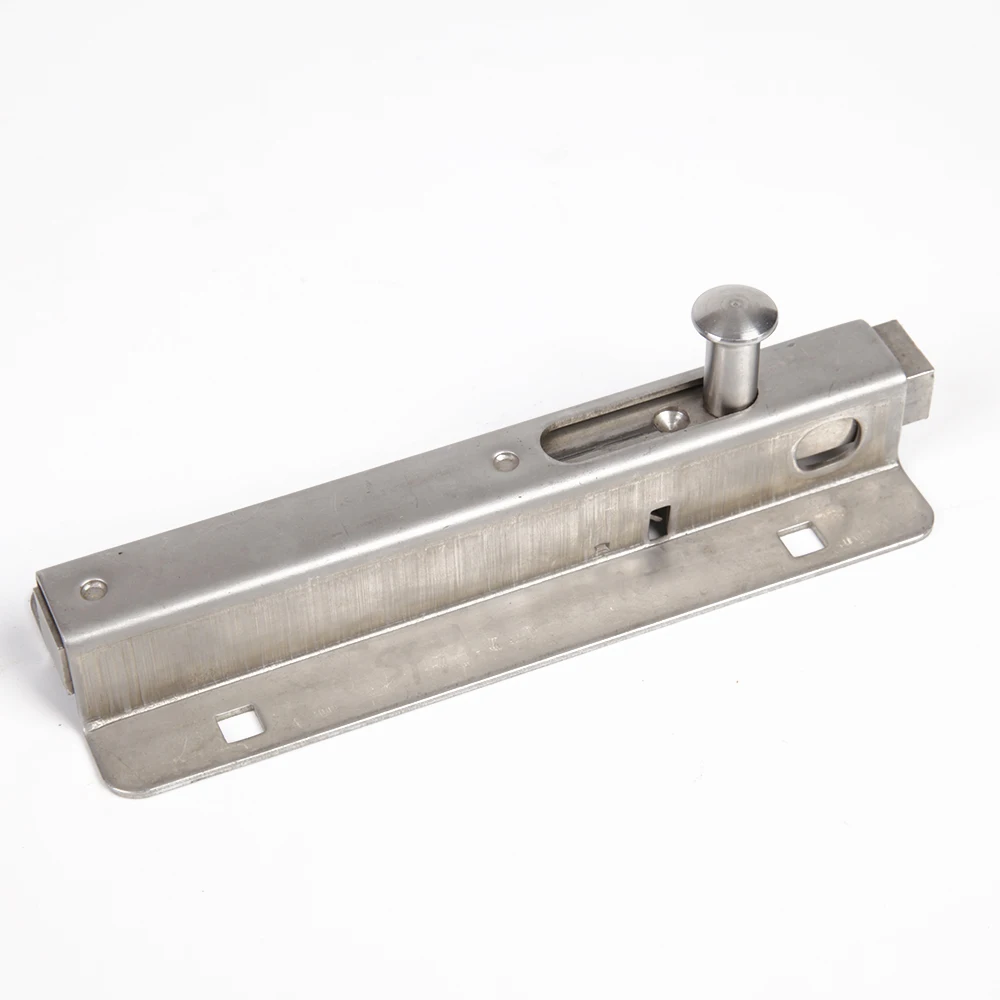 Slide Spring Gate Latch Stainless Steel Sliding Lockable Door Gate Hardware Spring Latch with ...