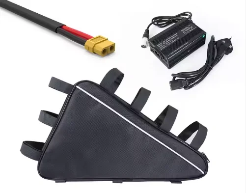 31.5ah 60ah E-bike Triangle Battery Electric Bike 72 52volt 60amp80bms case for 72v 31.5ah 29" E Bike Kit with Customisable  Bag