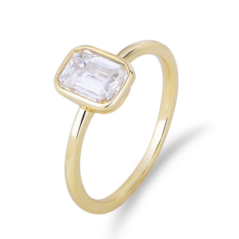 The Latest 2024 Modern Style Design Is the Most Popular Affordable High  Quality Viking Wedding Emerald Cut Ring