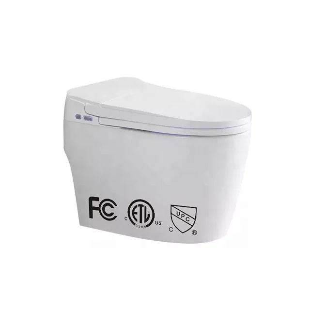 Smart UPC Auto Toilet With Intelligent Bidet and Automatic Functions Hot Sale in US