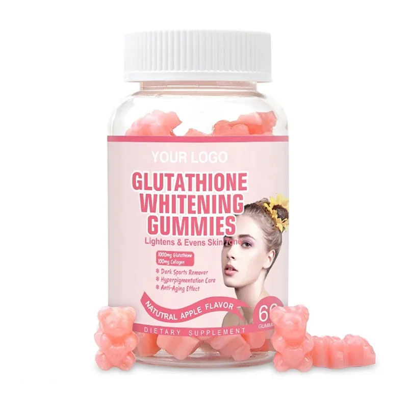 Private Label Healthcare Supplement L-Glutathione GSH Skin Whitening  Gummies Immune System Enhancer L-Glutathion Gummies