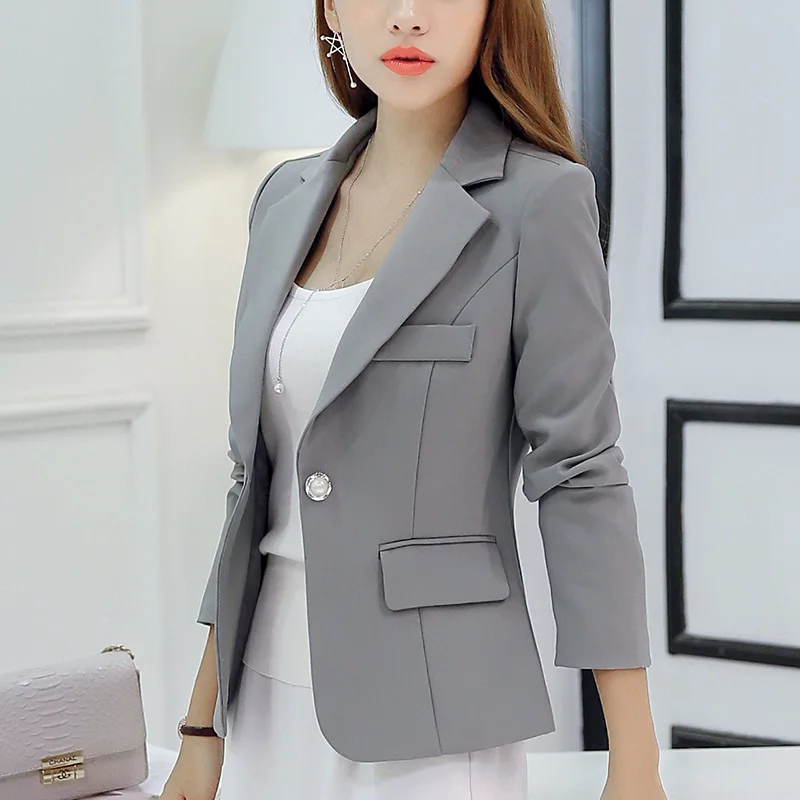 Women Suit Jackets Work Office Slim