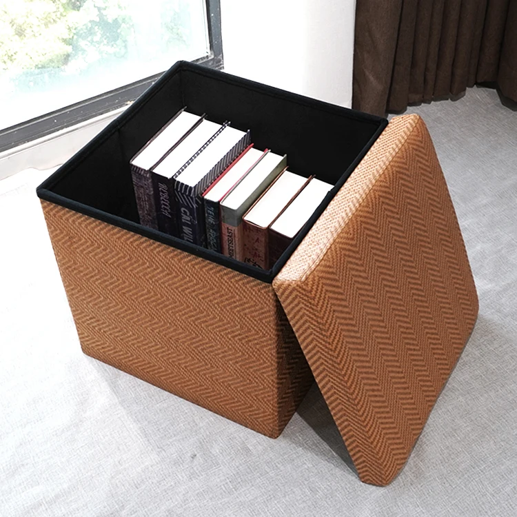 Manufacturer Custom Folding Storage Ottoman Folding Ottoman Stool