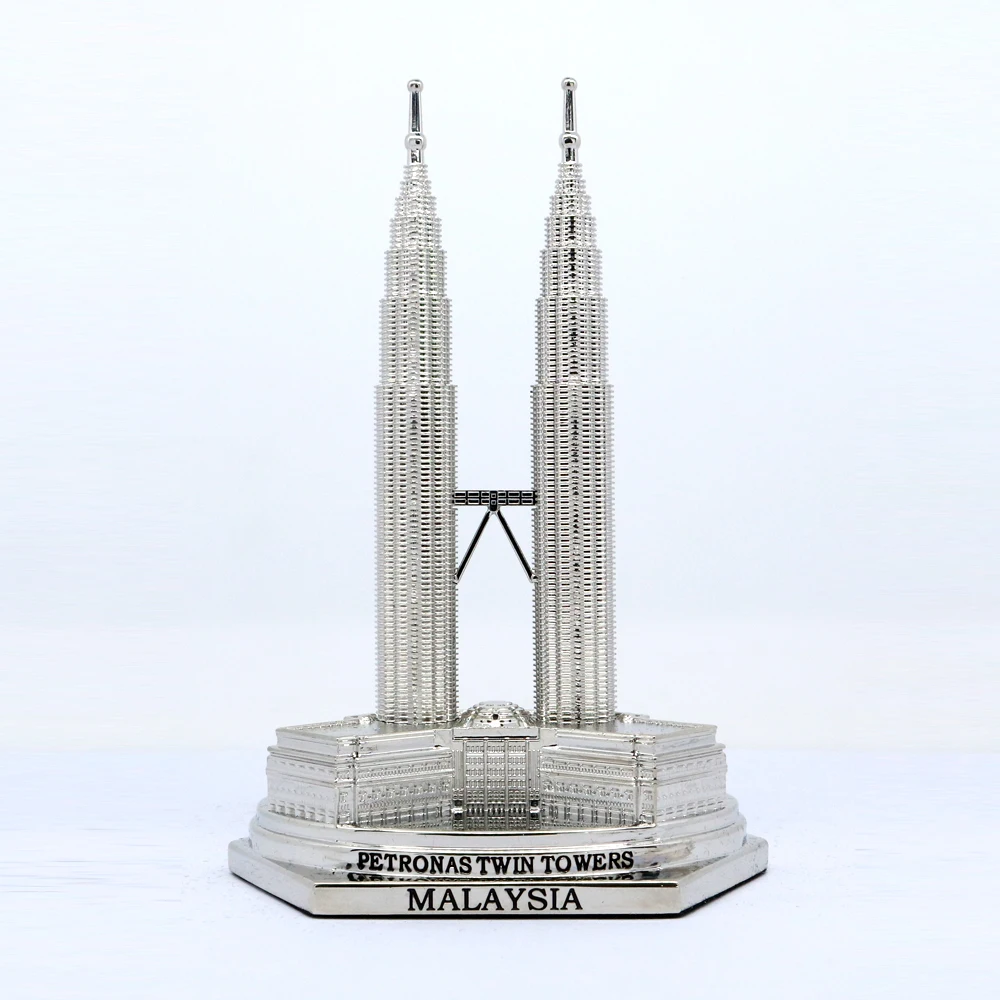 Petronas Twin Towers Malaysia Souvenir Metal Model 18 CM New 