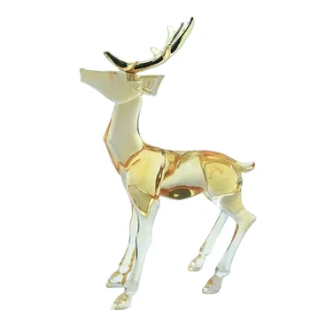 Acrylic product supplies factory price christmas deer transparent elk christmas acrylic clear deer
