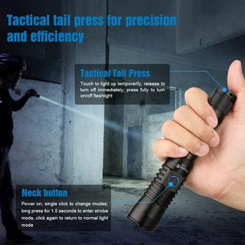 Trustfire T30R LEP 460LM White Laser Beads Rechargeable LED