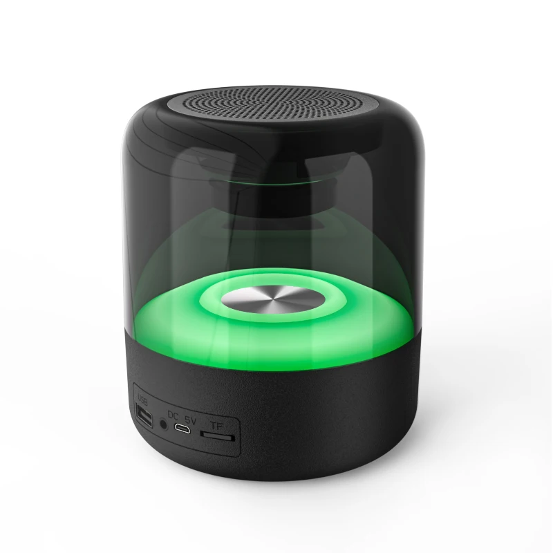 Z5 ポータブル Bluetooth スピーカー IPX2 防水 RGB ライト付き