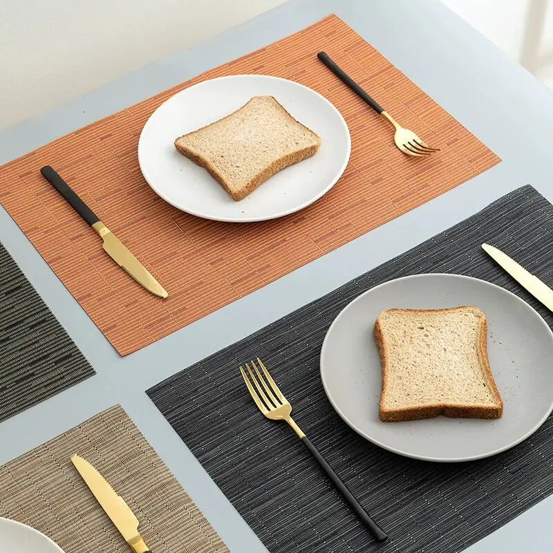 Tabletex Placemats For Dinner Table Woven Vinyl Stain Resistant Wipe