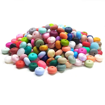 Wholesale 14MM Multicolor Printed Silicone Beads Soft Baby Pacifier Chain DIY Beads Anti-Drop Loose Beads