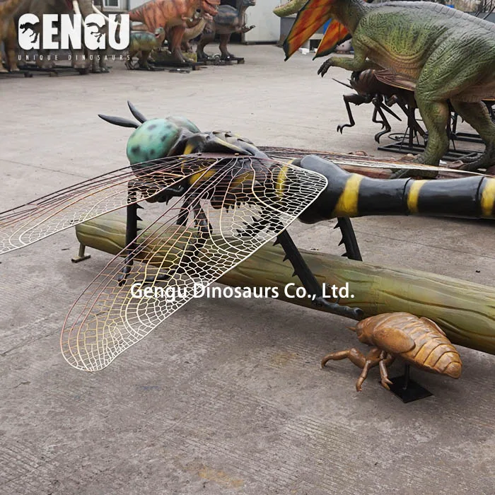 Amusement Park Large Robot Dragonfly Model for Sale