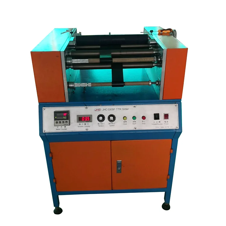 Professional Manufacturing High-precision Manual Mini TTR Ribbon Roll Winding and Cutting Machine