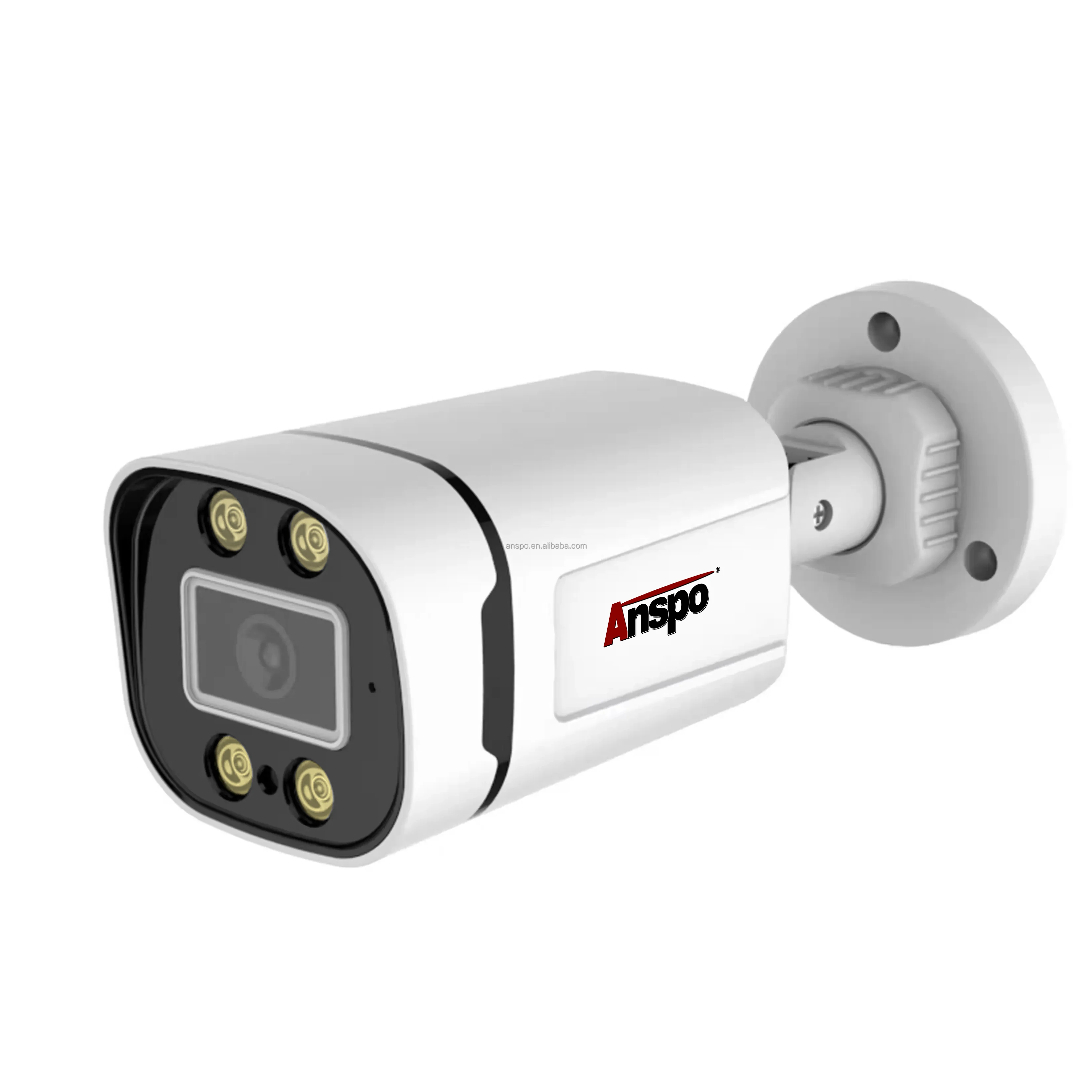 Anspo AHD Dome Camera 2MP 4CH AHD CCTV Security Analog Camera System Wired  Cameras with Full-color Night Vision