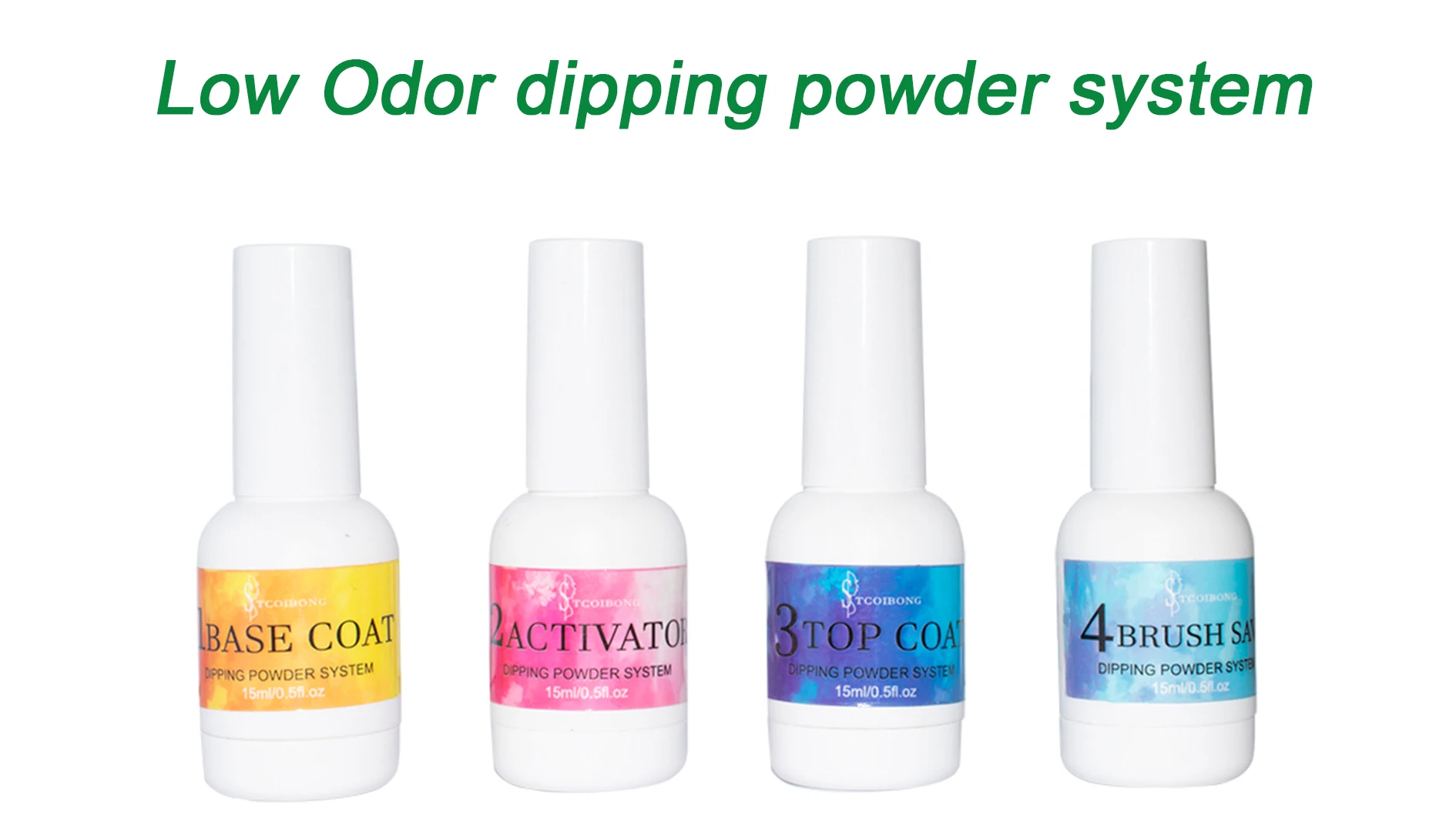 Colorful Nail Dip Powder Set with Base and Activator - wide 4