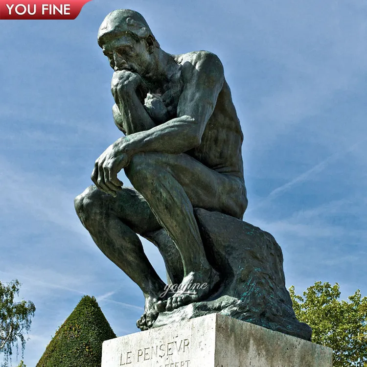 ロダンの傑作金属像シンカーモダンデコラティブブロンズアート彫刻