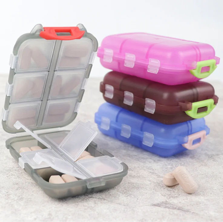 Дорожный органайзер для таблеток влагостойкий Карманный Кошелек портативный держатель лекарств и витаминов