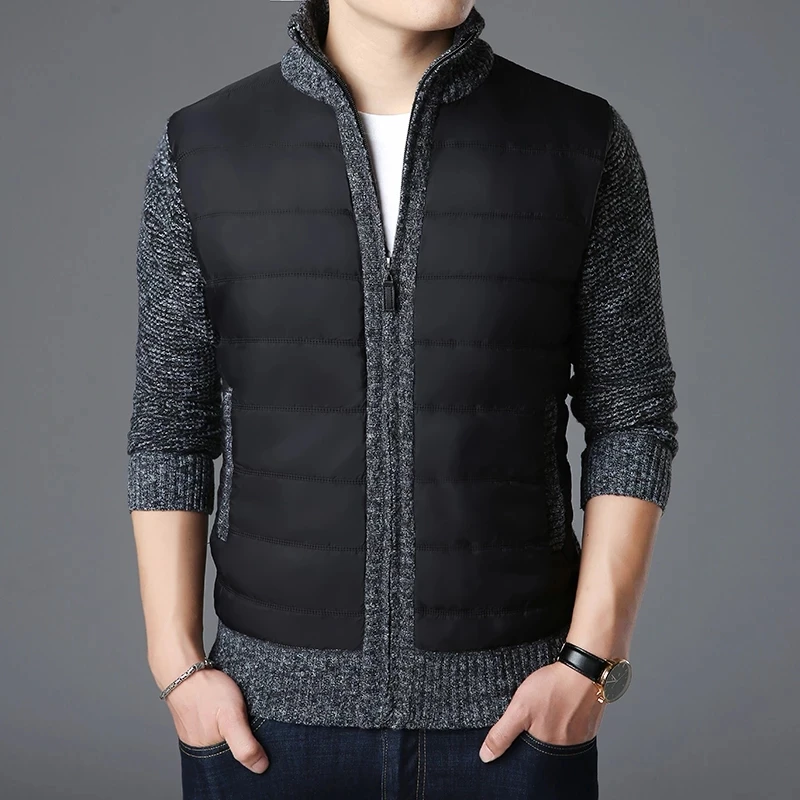 2022 New Fashion Brand Sweaters Mens Cardigan Thick Slim Fit Jumpers Knitwear Zipper Warm Winter Korean Style Casual Men Clothes