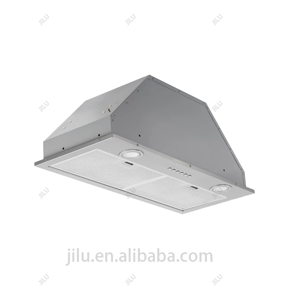 High Quality Commercial Kitchen Range Hood Low-Noise Electric Extractor with Stainless Steel Housing for Household Use factory