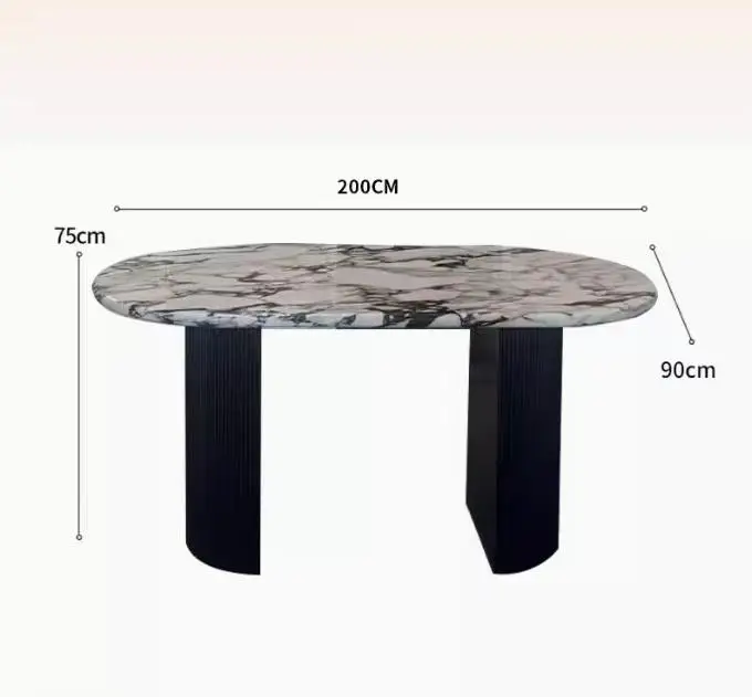 product customized luxury calacatta viola marble coffee table modern design style low plinth for living room-9