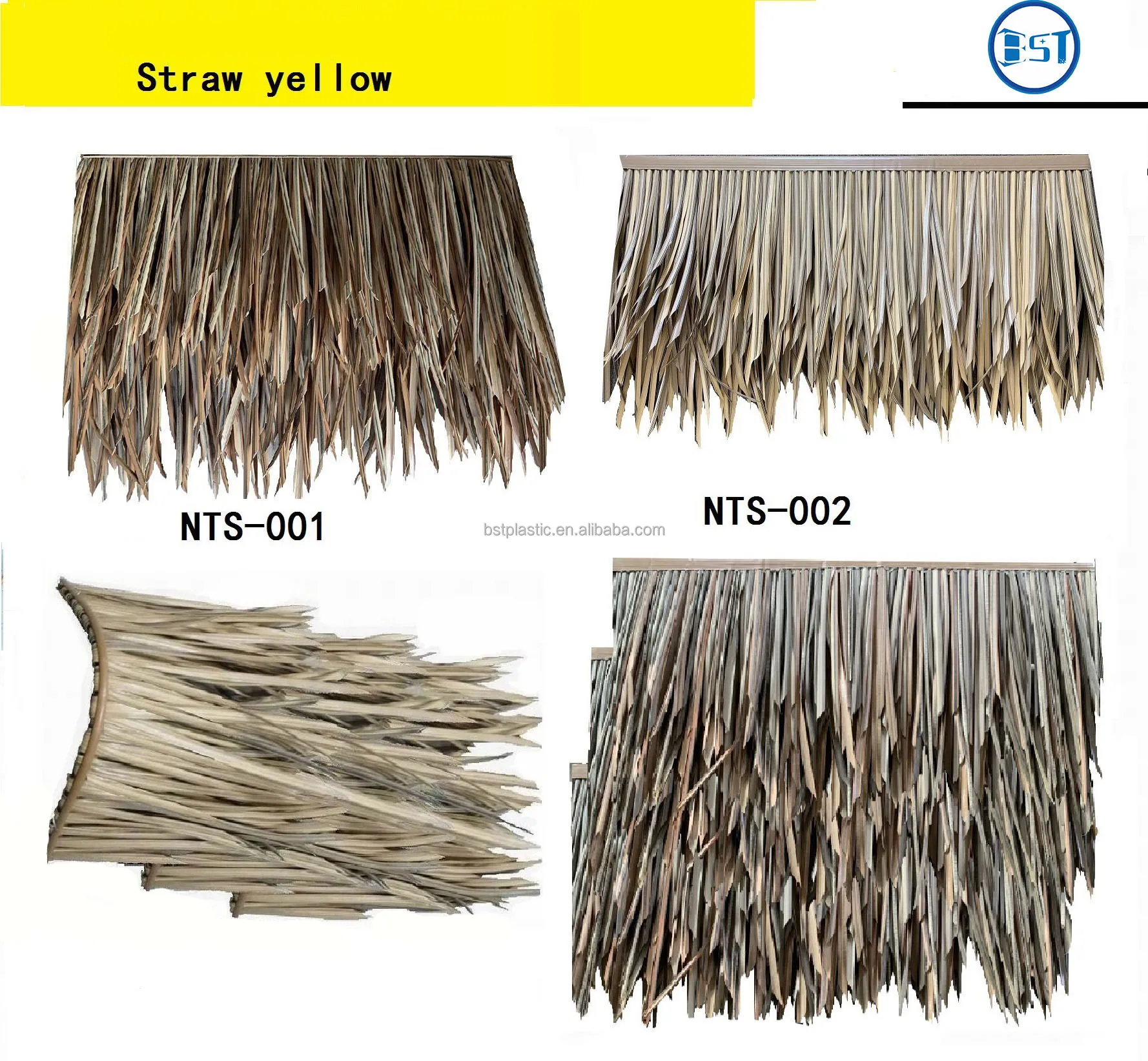 Factory Directly Sell Pe Fireproof Artificial Thatch Pa Synthetic ...