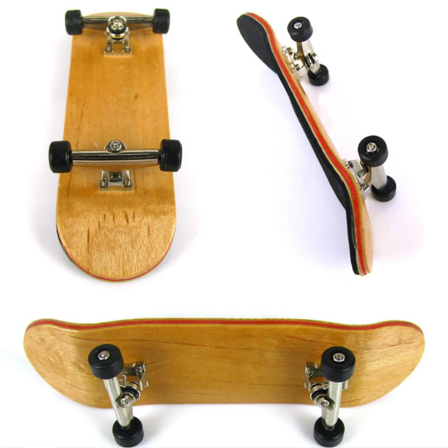 Mini Finger Skateboard Die-Cast Fingerboard Deck Skate Park Playset 