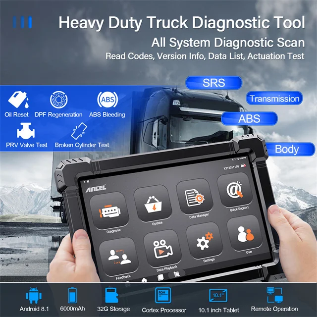 ANCEN X7 HD OBD2 Diagnostic Tool - Full System Code Reader