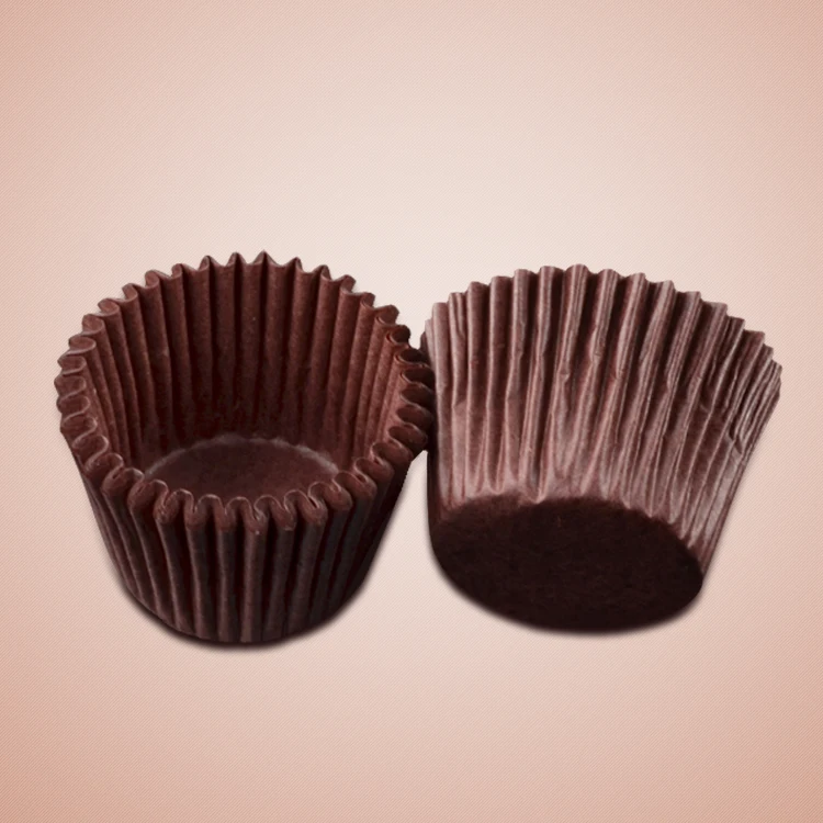 Food Grade Greaseproof Kraft Paper Cake Tools Cupcake Liners Cupcake Cups for Baking Muffins and Cakes