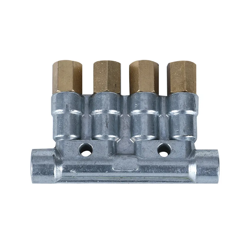 TEBAK Machine Parts Quantitative Lubrication Dispenser Lubrication Systems Block Outlet Distributor for Machining Oil Lubricants
