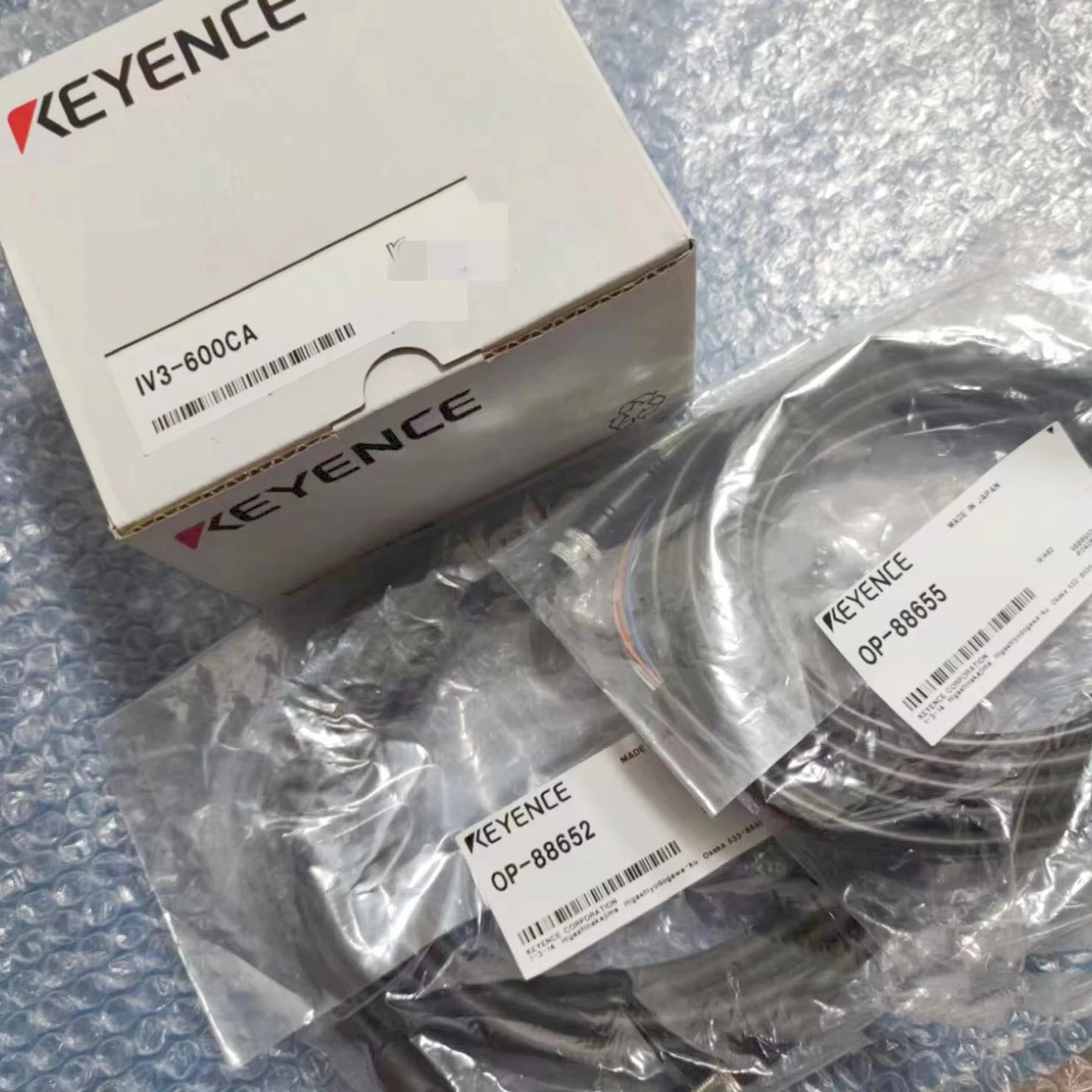 KEYENCE IV3 OP-88654/55/56 Power Supply Cable - 12-Pin Connector