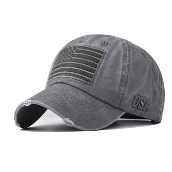 Fashion Custom 3D Embroidery Provide American Flag Baseball Cap USA Logo Baseball Hat For Any Time