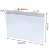 Caja de almacenamiento de documentos para mesita de noche blanca