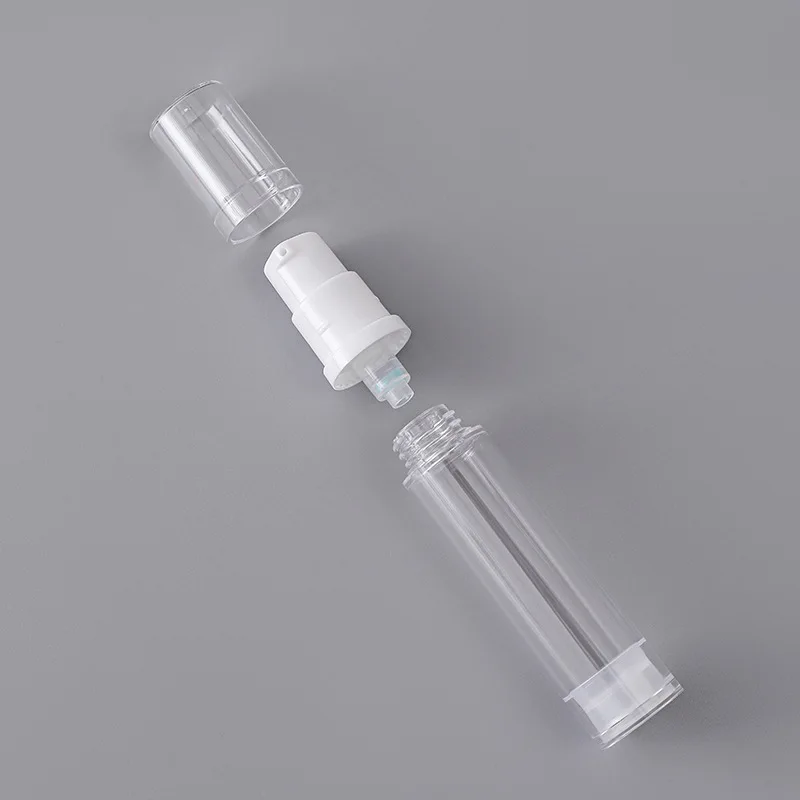 5/10/15ml hot sale Airless Lotion Bottle with Pump Sprayer Plastic vacuum spray bottle Makeup lotion foundation bottle