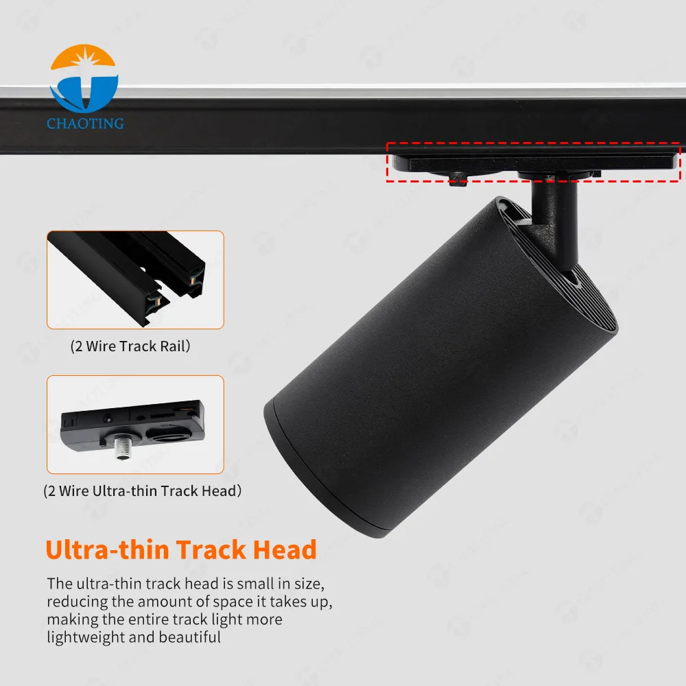 Cheap and Fine Spot Lighting Lamp Housing Commercial Ceiling Rail Linear Fixture System Adjustable Led MR16 Gu10 Track Spotlight