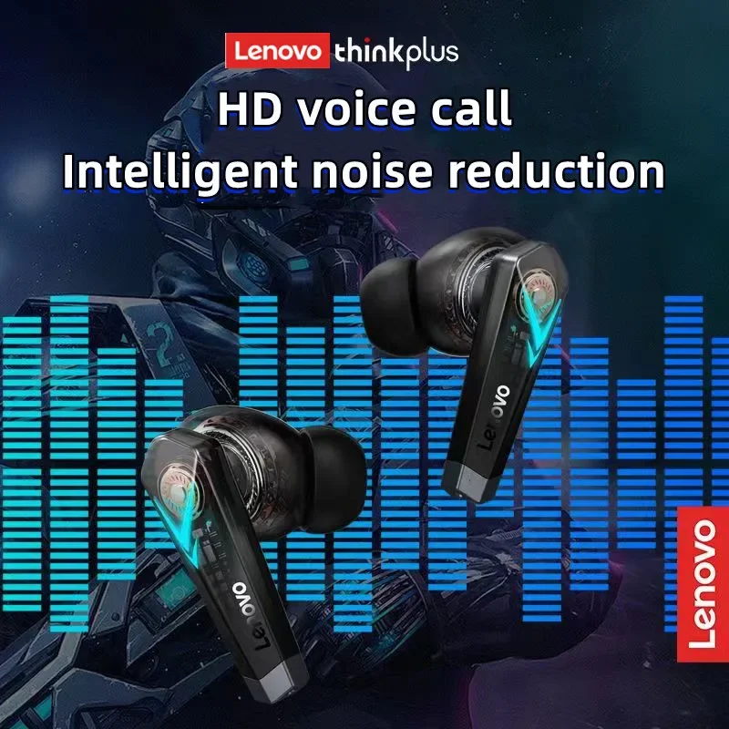 100% Original Lenovo LP6 TWS BT 5.0 Earphones Low Latency Dual Mode Music&Gaming Headsets HIFl Sound E-Sports Gaming Headphones