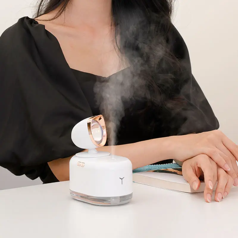 Sunset Light Humidifier 300ML Sunset Projection Air Humidifier Portable Mini Cool Mist Oil Diffuser  2000mAh for Photograph Home