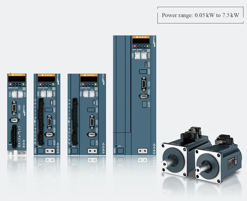 80mm flange 50/60Hz EtherCAT 220VAC 750W 1KW 3000rpm Ac Servo Drive Servo Motor kit Single-phase Three-phase ac servo motor details