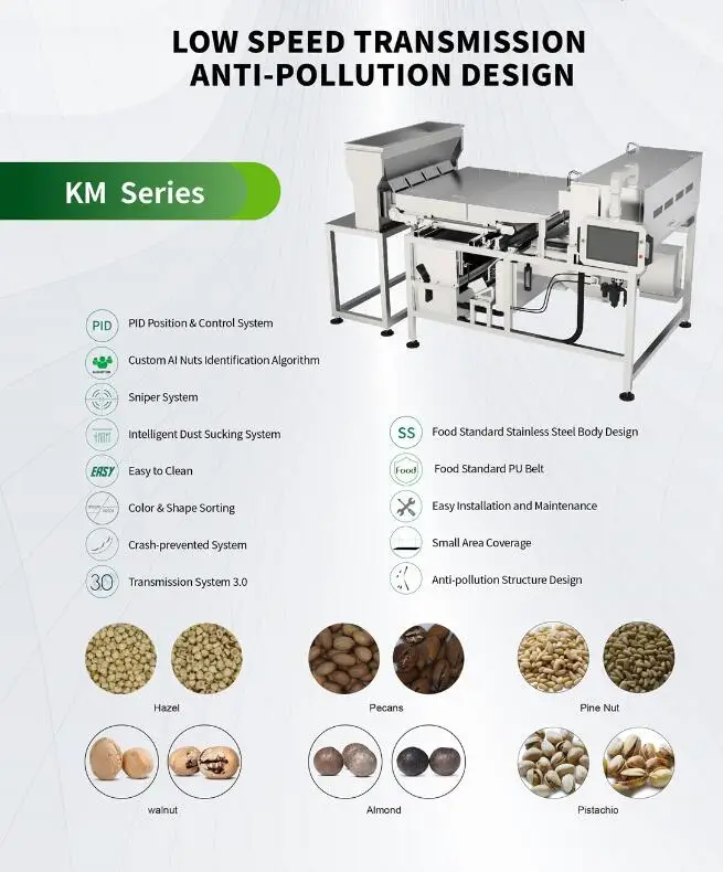 KM Series Sorting Machine High Quality Nuts Color Sorter