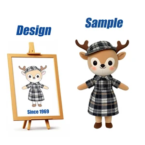 Shengye Factory Design High Quality Professional Make Your Own Custom Plush Toy Character Plushie Custom Deer Elk Stuffed Animal