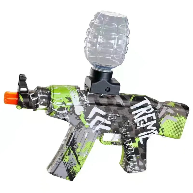 Hot Selling Electric Gel Splatter Ball Blaster Gun Electric Toy Uzi M4 Ak47 Splatter Ball Gun