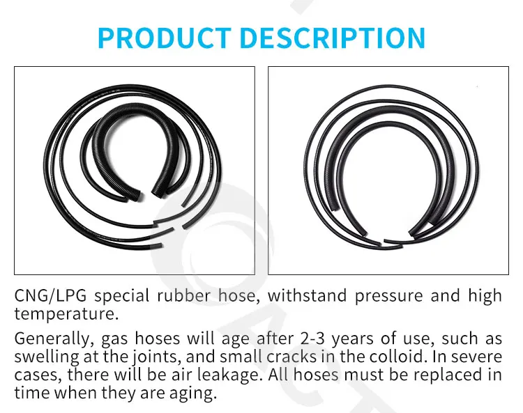 High Performance Lpg Cng Hydraulic Rubber Hoses Compressed Lpg Cng