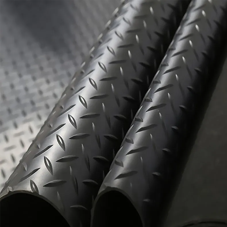 Diamond Checker Insulation Vulcanization Rubber Flooring Wholesale 4mm