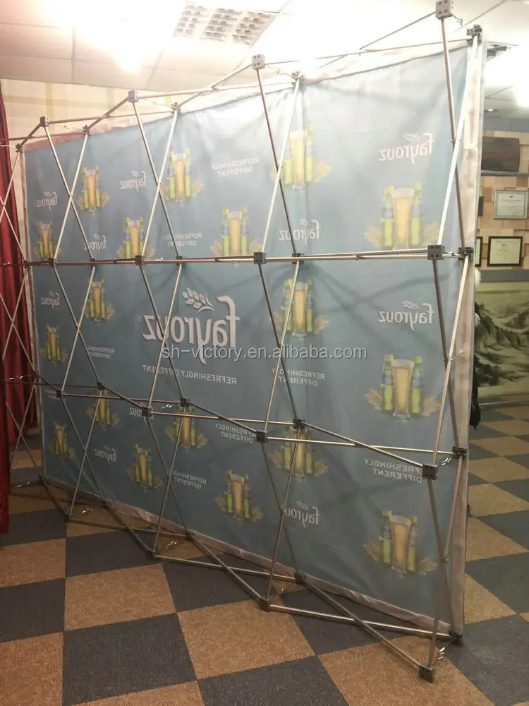 3x3 3x4 Exhibition Backdrop Trade Show Roll Pull Up Pop Up Display ...