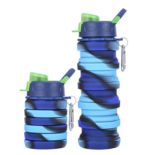 New Arrival Silicone Collapsible Folding Sports Water Bottles Kids Adults Expandable Creative Design Outdoor Travel Water Bottle